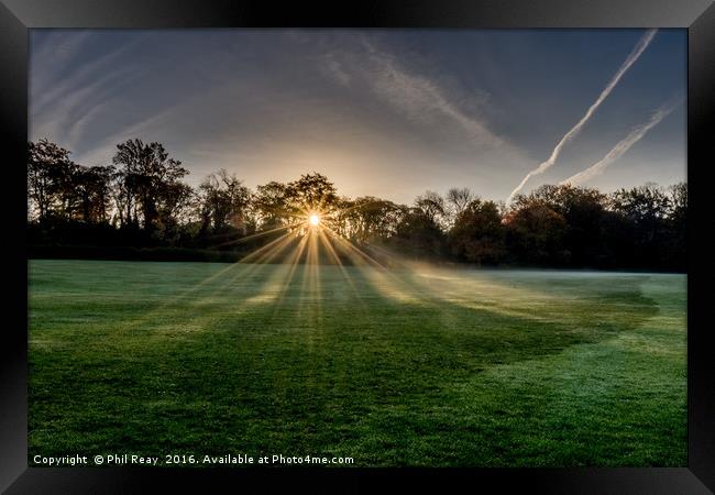 Rays of light  Framed Print by Phil Reay