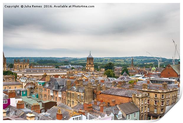 Oxford Cityscape Print by Juha Remes