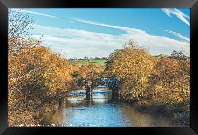 The Brynich Aqueduct over the River Usk Brecon Framed Print by Nick Jenkins