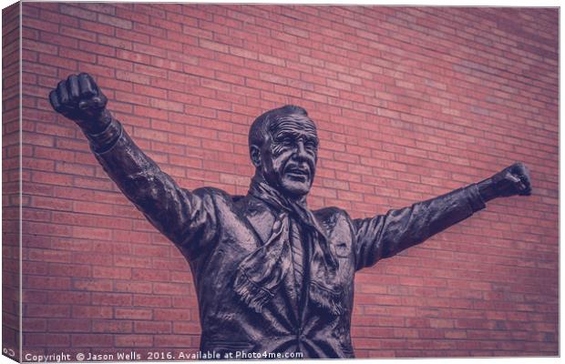 Bill Shankly statue Canvas Print by Jason Wells