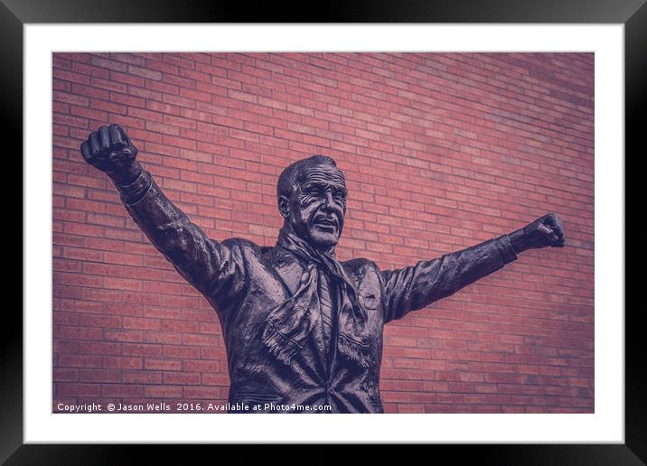 Bill Shankly statue Framed Mounted Print by Jason Wells