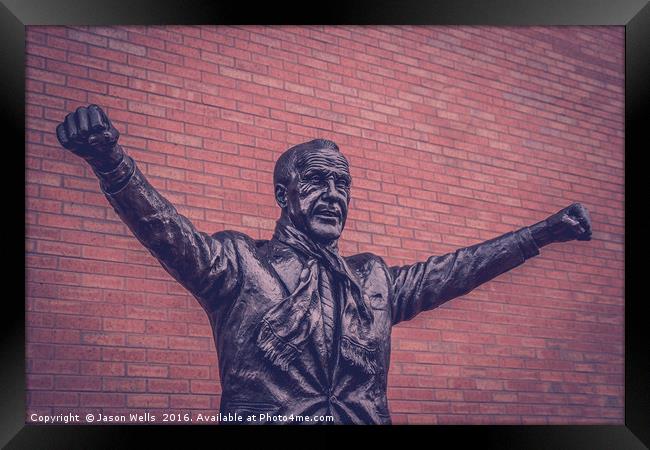 Bill Shankly statue Framed Print by Jason Wells