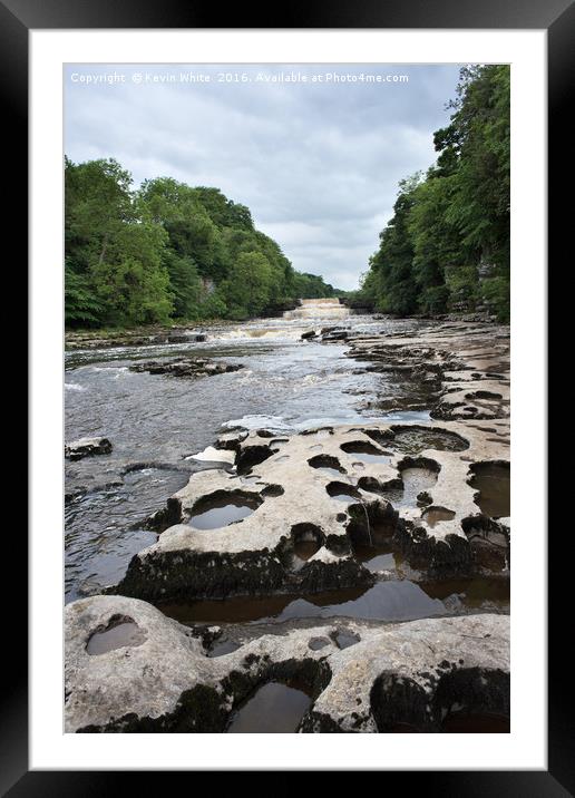 Aysgarth Falls Framed Mounted Print by Kevin White