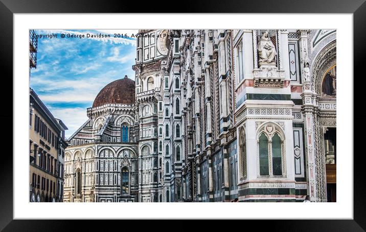 Duomo 02 Framed Mounted Print by George Davidson