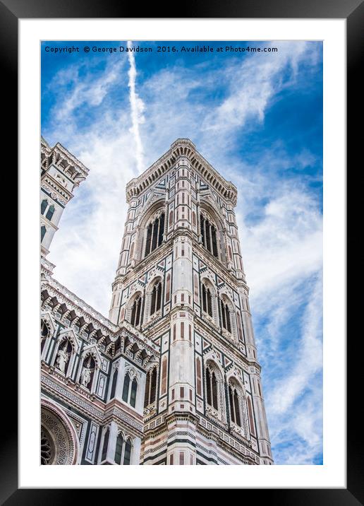 Santa Maria del Fiore 04 Framed Mounted Print by George Davidson