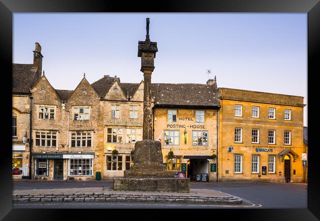 The Square, Stow-on-the-Wold Framed Print by Daugirdas Racys