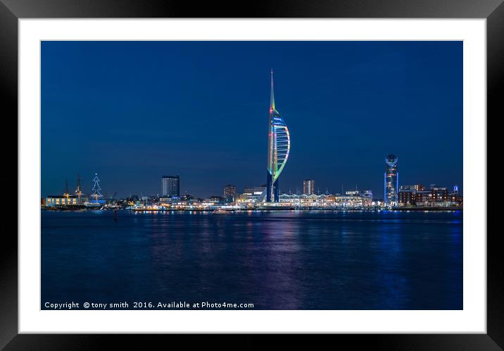 The Spinnaker, Portsmouth  Framed Mounted Print by tony smith