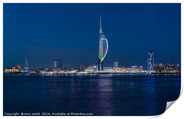 The Spinnaker, Portsmouth  Print by tony smith