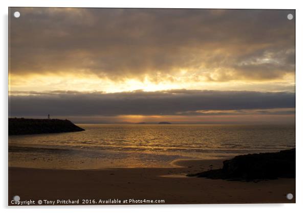 Sunrise at Jacksons Bay Acrylic by Tony Pritchard