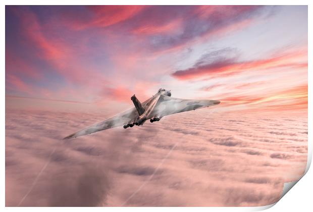 Vulcan Cloud Burst Print by J Biggadike