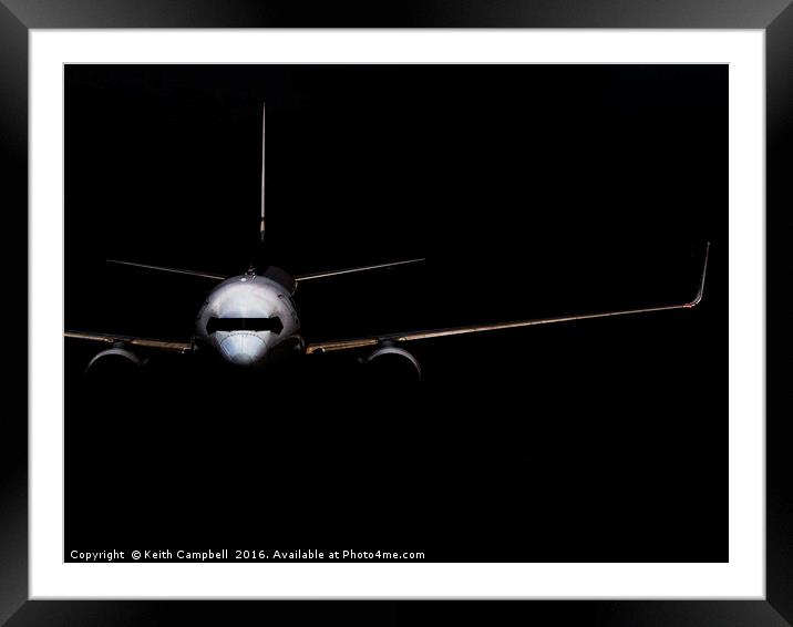 RyanAir Boeing 737 Framed Mounted Print by Keith Campbell