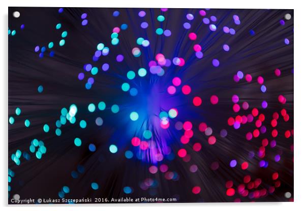 Abstract color lights Acrylic by Łukasz Szczepański