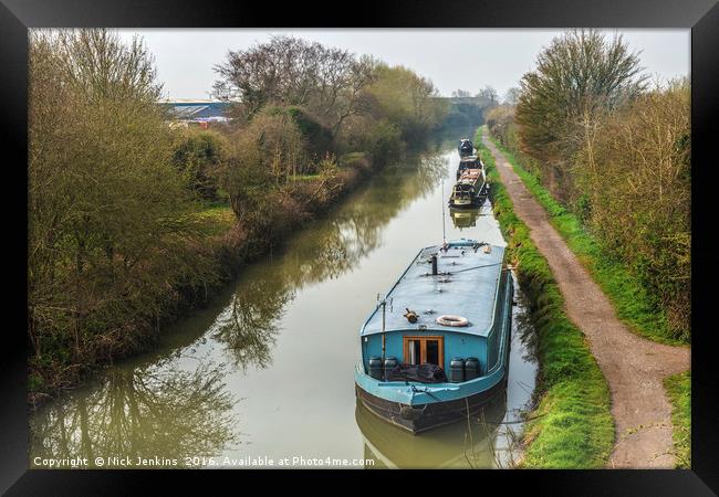 Kennet and Avon Canal at Hilperton Framed Print by Nick Jenkins