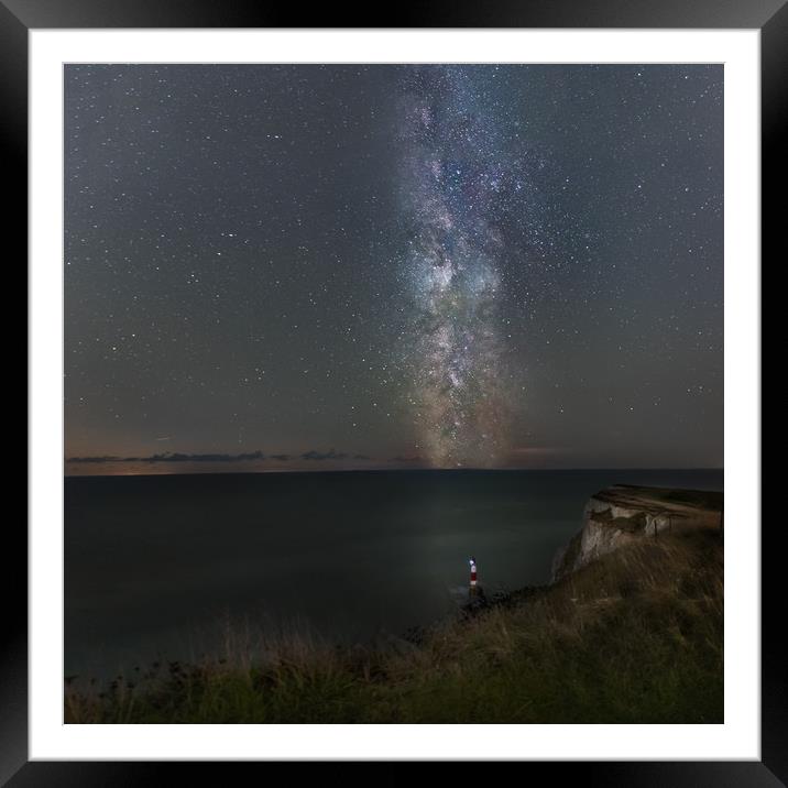 Beachy Head Milky Way Framed Mounted Print by Pablo Rodriguez