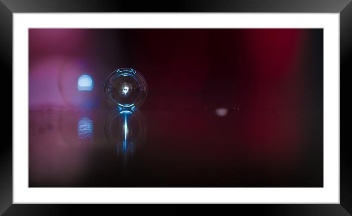 Bubble abstract. Framed Mounted Print by Bryn Morgan