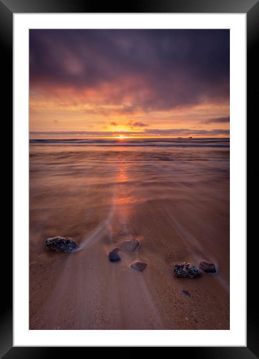 Constantine Bay Sunset, Cornwall Framed Mounted Print by Jonathan Smith