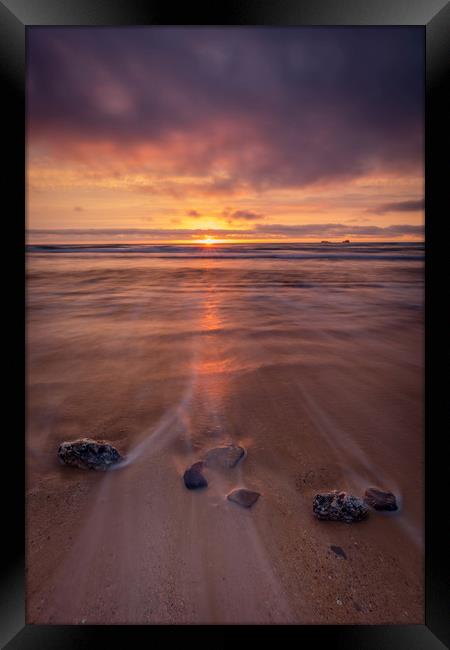 Constantine Bay Sunset, Cornwall Framed Print by Jonathan Smith