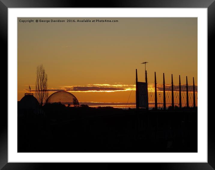 Sunrise over the Biosphere Framed Mounted Print by George Davidson