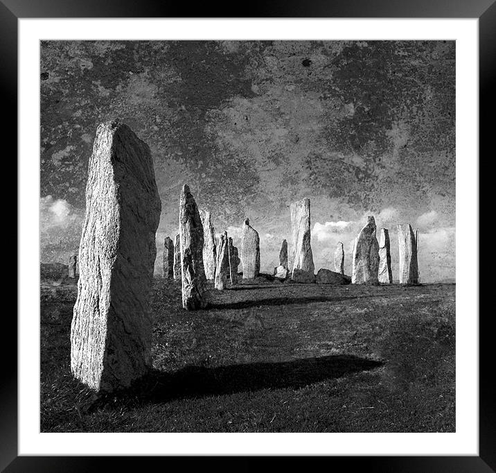 Standing stones Framed Mounted Print by Paul Davis
