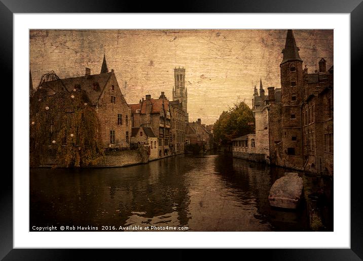 a Brugge Texture  Framed Mounted Print by Rob Hawkins
