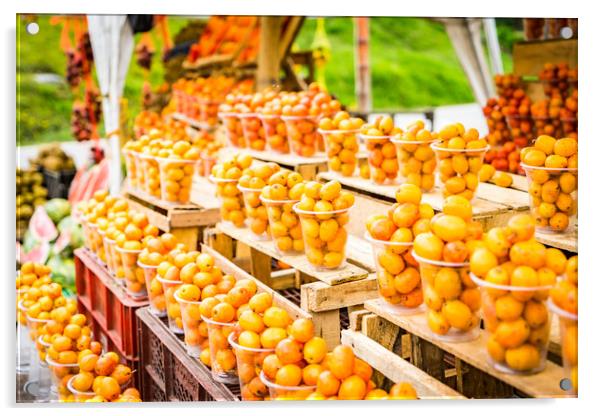 Fruit stall Acrylic by Gail Johnson