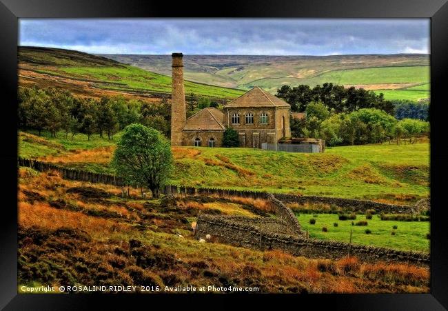 "RENOVATED LEAD MINE BLANCHLAND MOOR" Framed Print by ROS RIDLEY