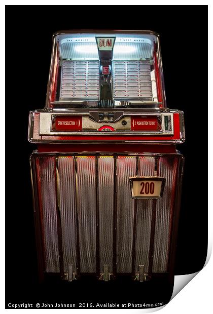 BAL-AMi Model J Jukebox - 1959 Print by John Johnson