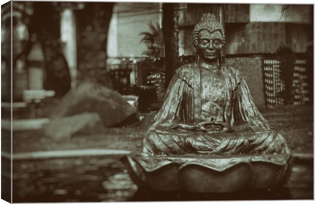 Buddha - Wet Plate Vintage Collection Canvas Print by Hemerson Coelho