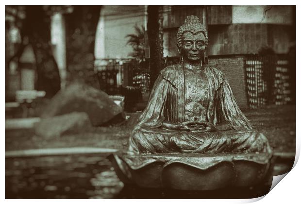 Buddha - Wet Plate Vintage Collection Print by Hemerson Coelho
