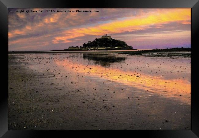St Michaels Mount  Framed Print by Dave Bell