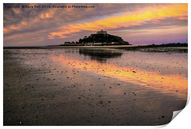 St Michaels Mount  Print by Dave Bell