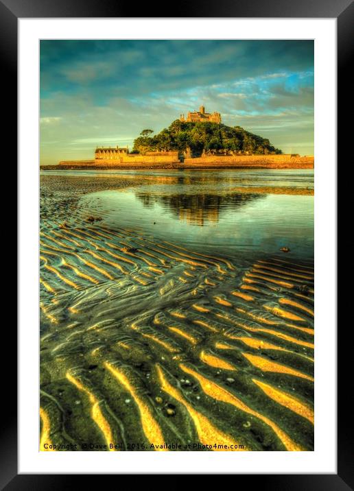 St Michaels Mount Framed Mounted Print by Dave Bell