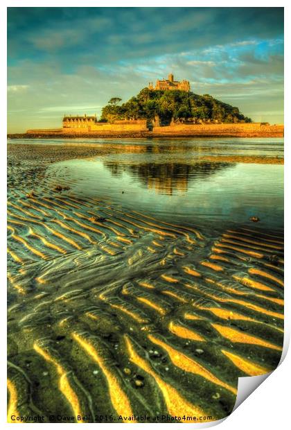St Michaels Mount Print by Dave Bell