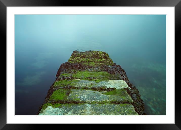 Steps to the Sea Framed Mounted Print by Richard Pike