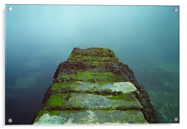 Steps to the Sea Acrylic by Richard Pike