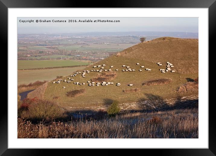 Ivinghoe Beacon Framed Mounted Print by Graham Custance
