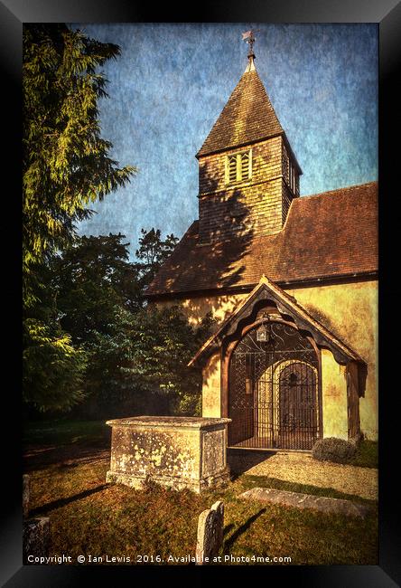 St Laurence Church Tidmarsh Framed Print by Ian Lewis