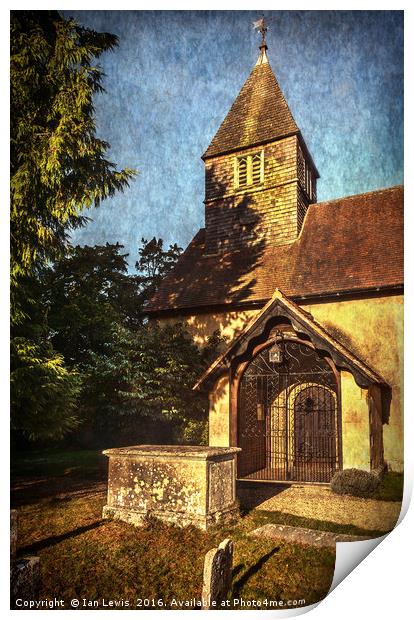 St Laurence Church Tidmarsh Print by Ian Lewis