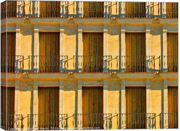 Sunkissed Balconies Canvas Print by Richard Harris