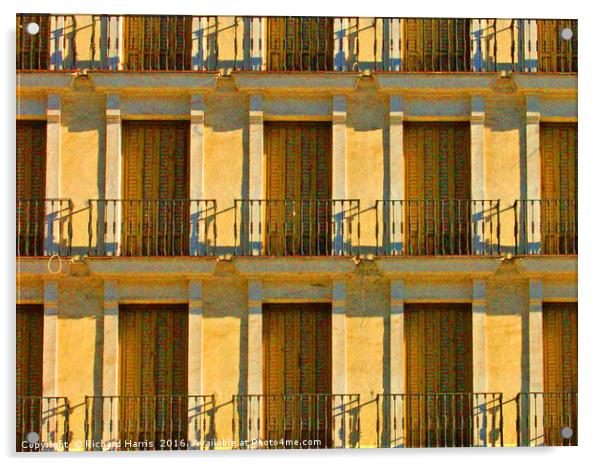 Sunkissed Balconies Acrylic by Richard Harris
