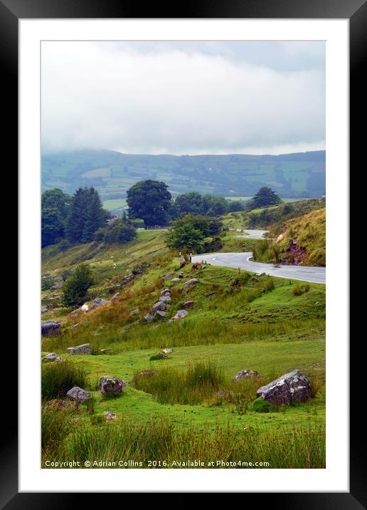 "The Winding Road" Framed Mounted Print by Adrian Collins