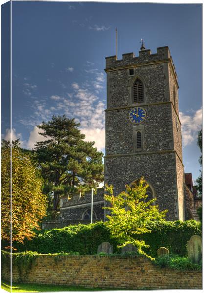 St Mary's Church Hayes Middlesex Canvas Print by Chris Day