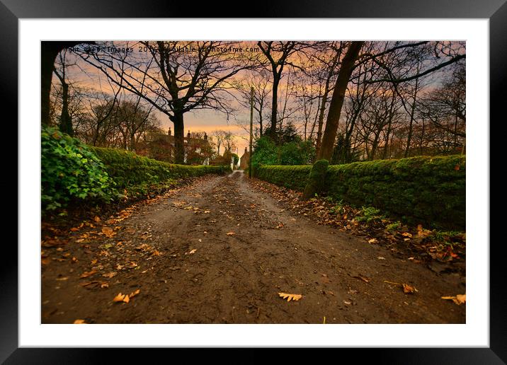 Countryside walk Framed Mounted Print by Derrick Fox Lomax