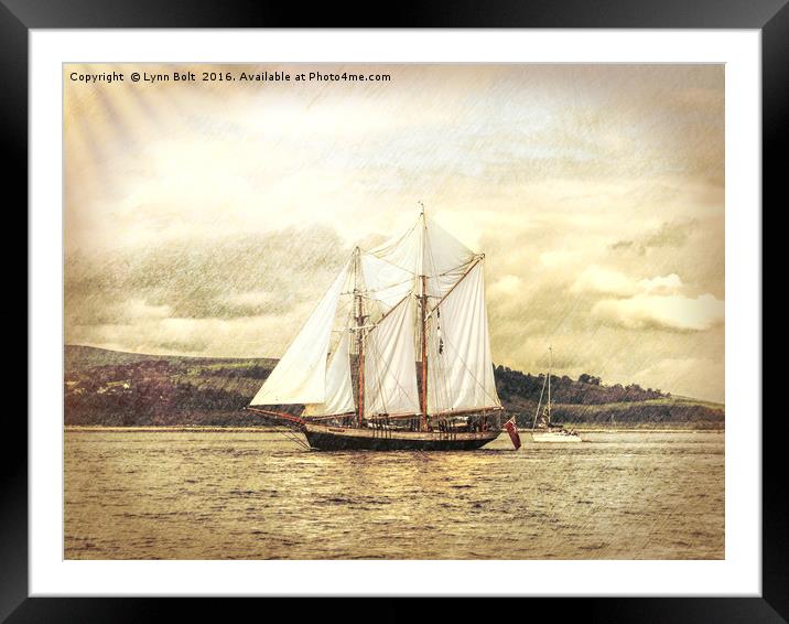 Full Sail Framed Mounted Print by Lynn Bolt