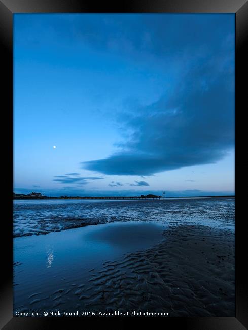 Beach Twilight Framed Print by Nick Pound