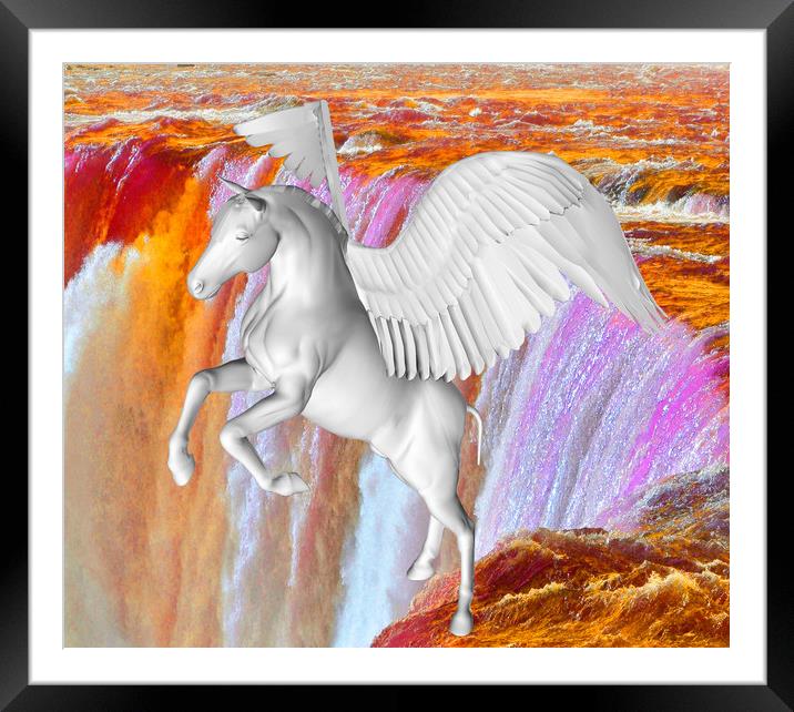 Pegasus  Framed Mounted Print by Matthew Lacey
