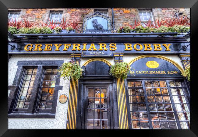 Greyfriars Bobby Pub Edinburgh Framed Print by David Pyatt
