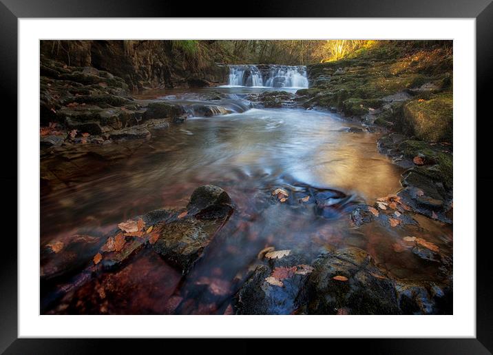 The River Neath Framed Mounted Print by Leighton Collins