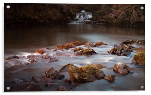 The Afon Nedd Acrylic by Leighton Collins