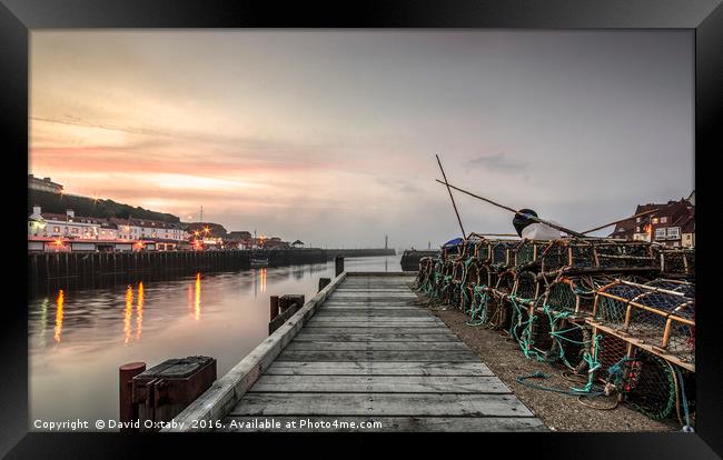Lobster pots at Whitby Framed Print by David Oxtaby  ARPS